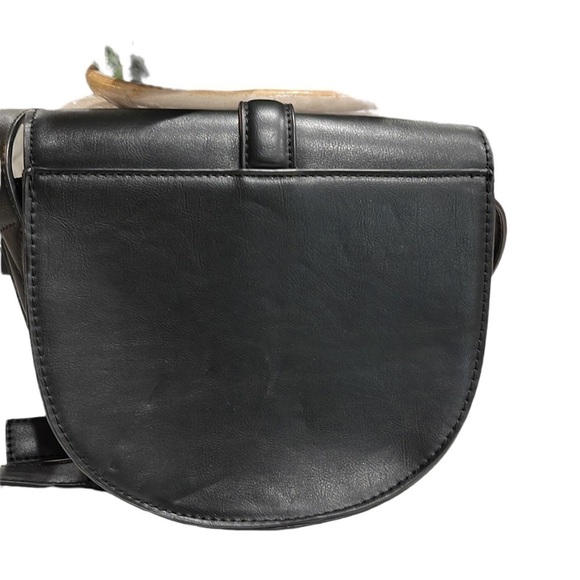 Stitch Fix Daily Look Faux Leather Flap Crossbody Bag Black - Picture 3 of 6